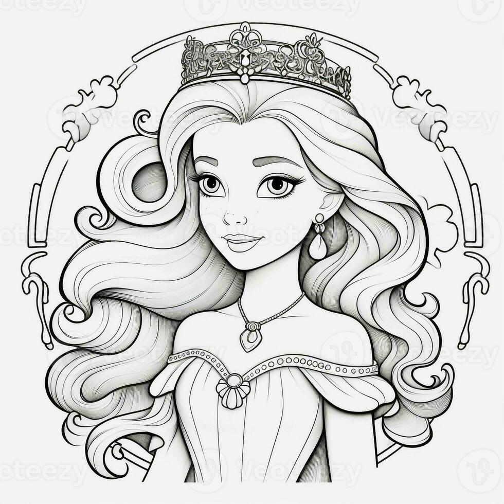 Princess Coloring Page photo