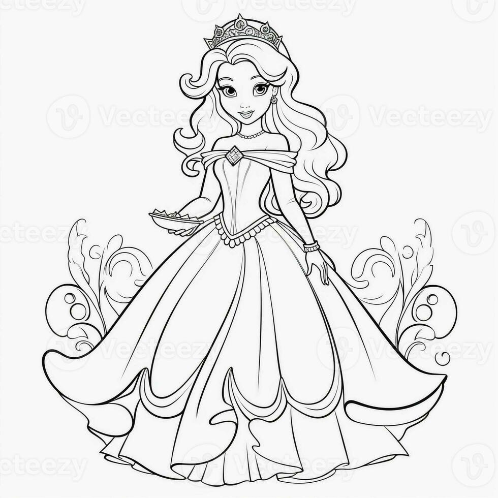 Princess Coloring Page photo