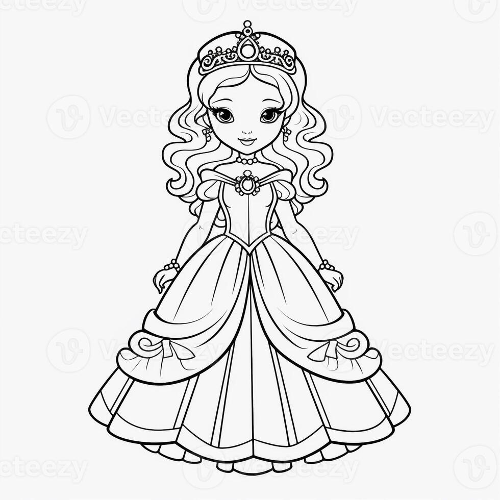 Princess Coloring Page photo