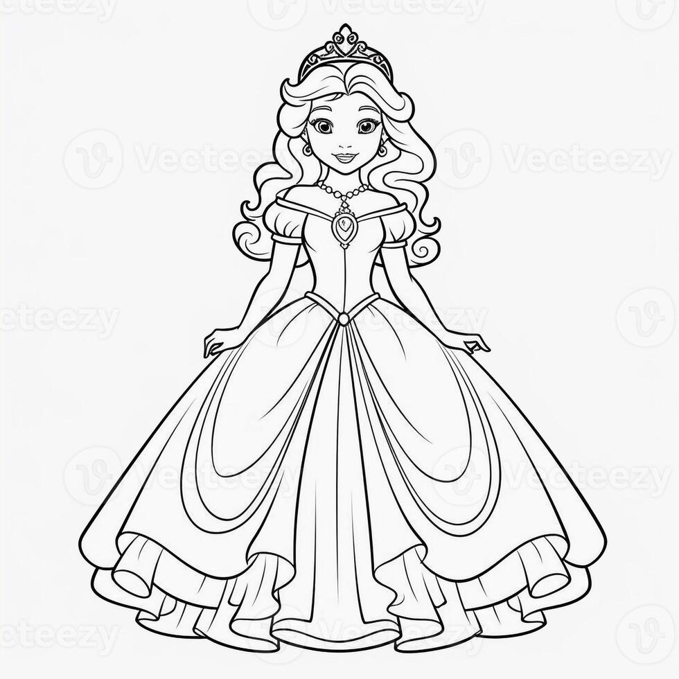 Princess Coloring Page photo