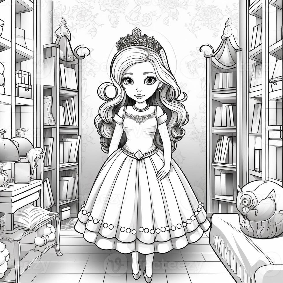 Princess Coloring Page photo