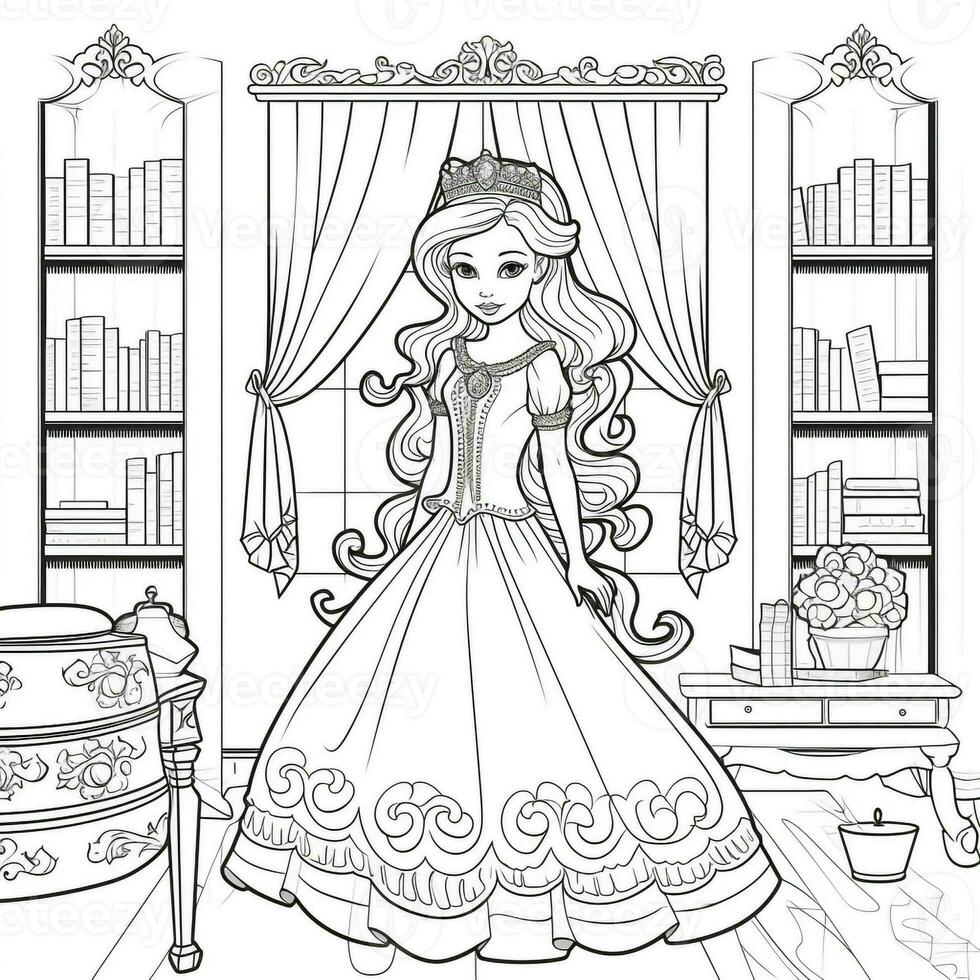 Princess Coloring Page photo