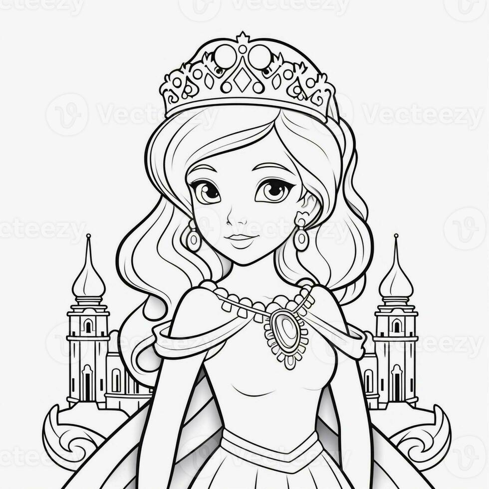 Princess Coloring Page photo