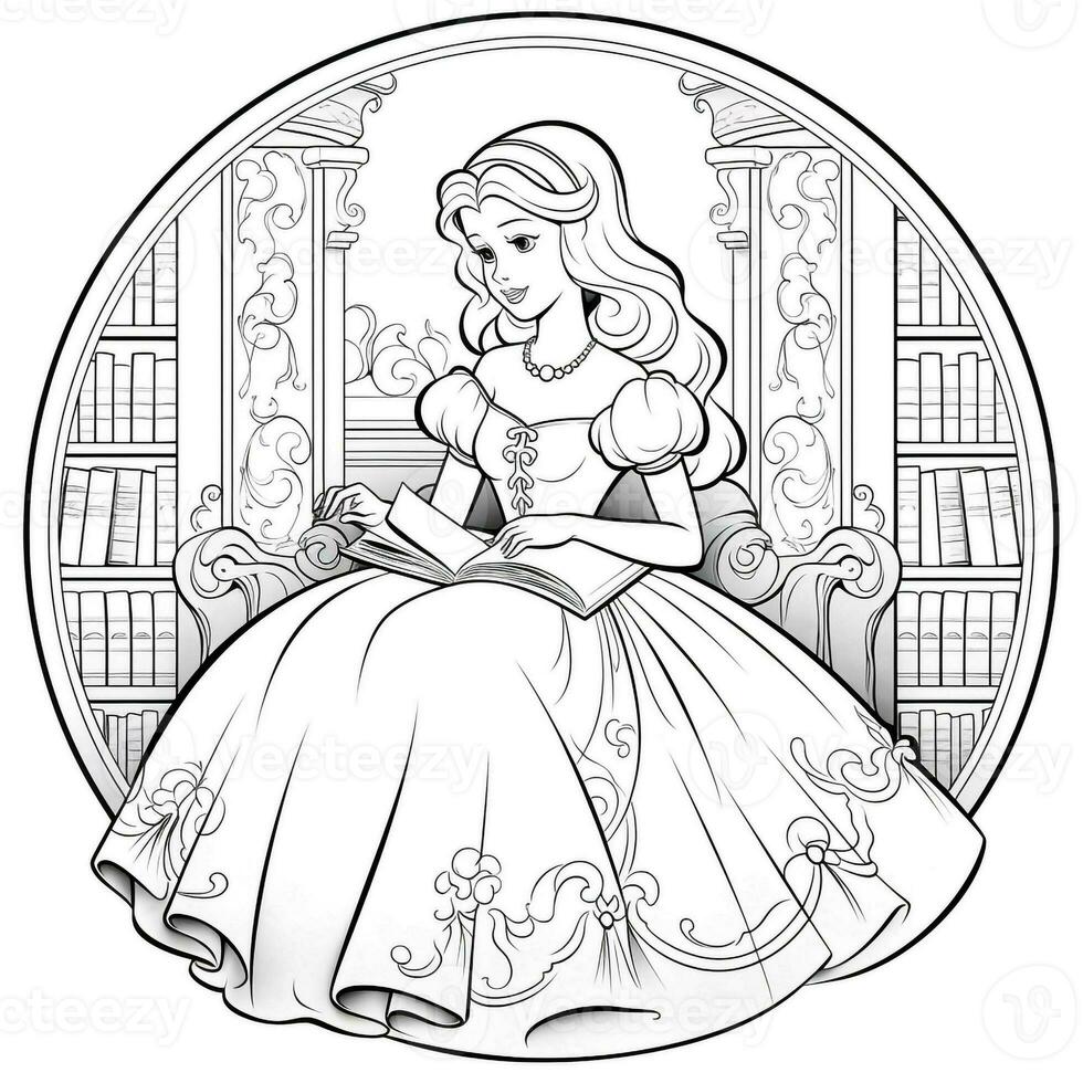 Princess Coloring Page photo