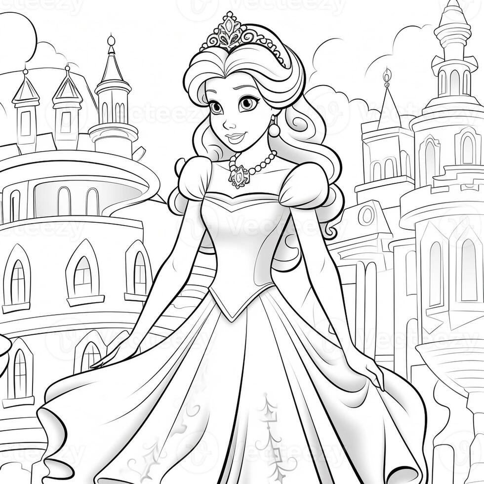 Princess Coloring Page photo