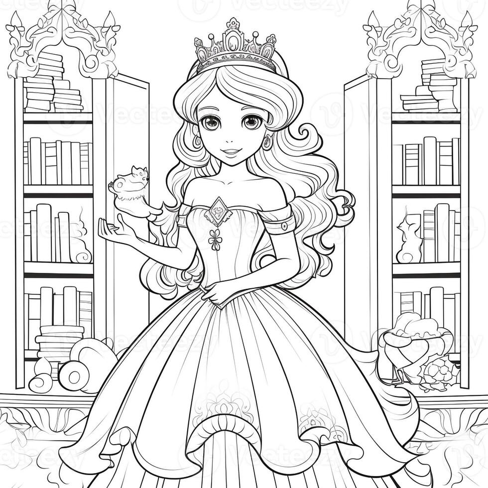 Princess Coloring Page photo