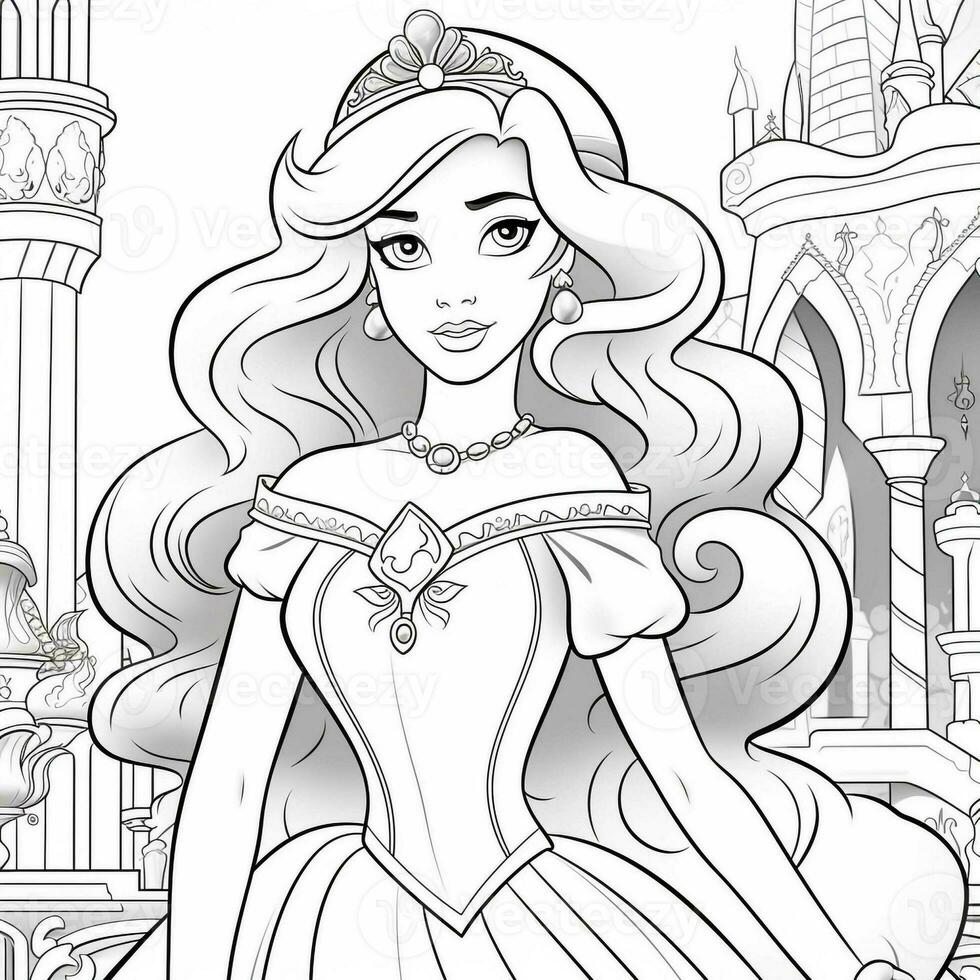 Princess Coloring Page photo