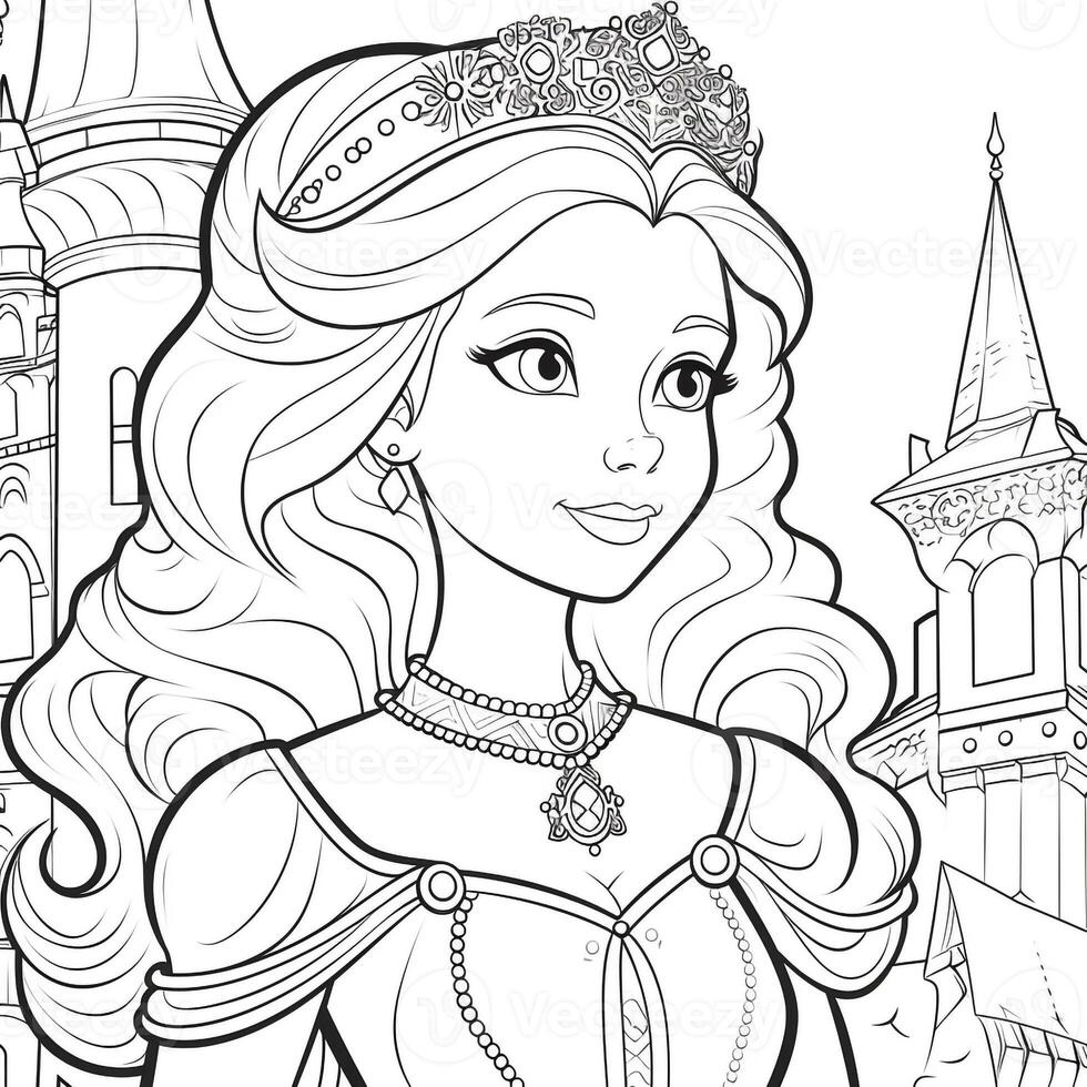 Princess Coloring Page photo