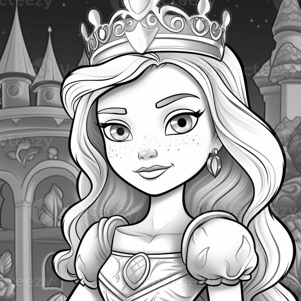 Princess Coloring Page photo