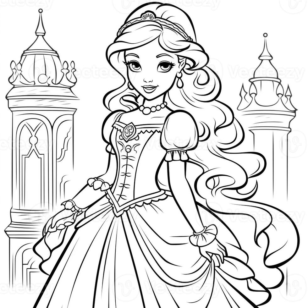 Princess Coloring Page photo