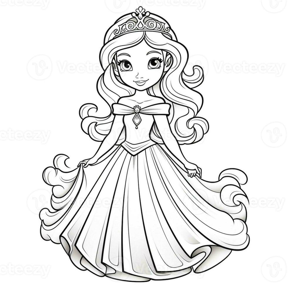 Princess Coloring Page photo