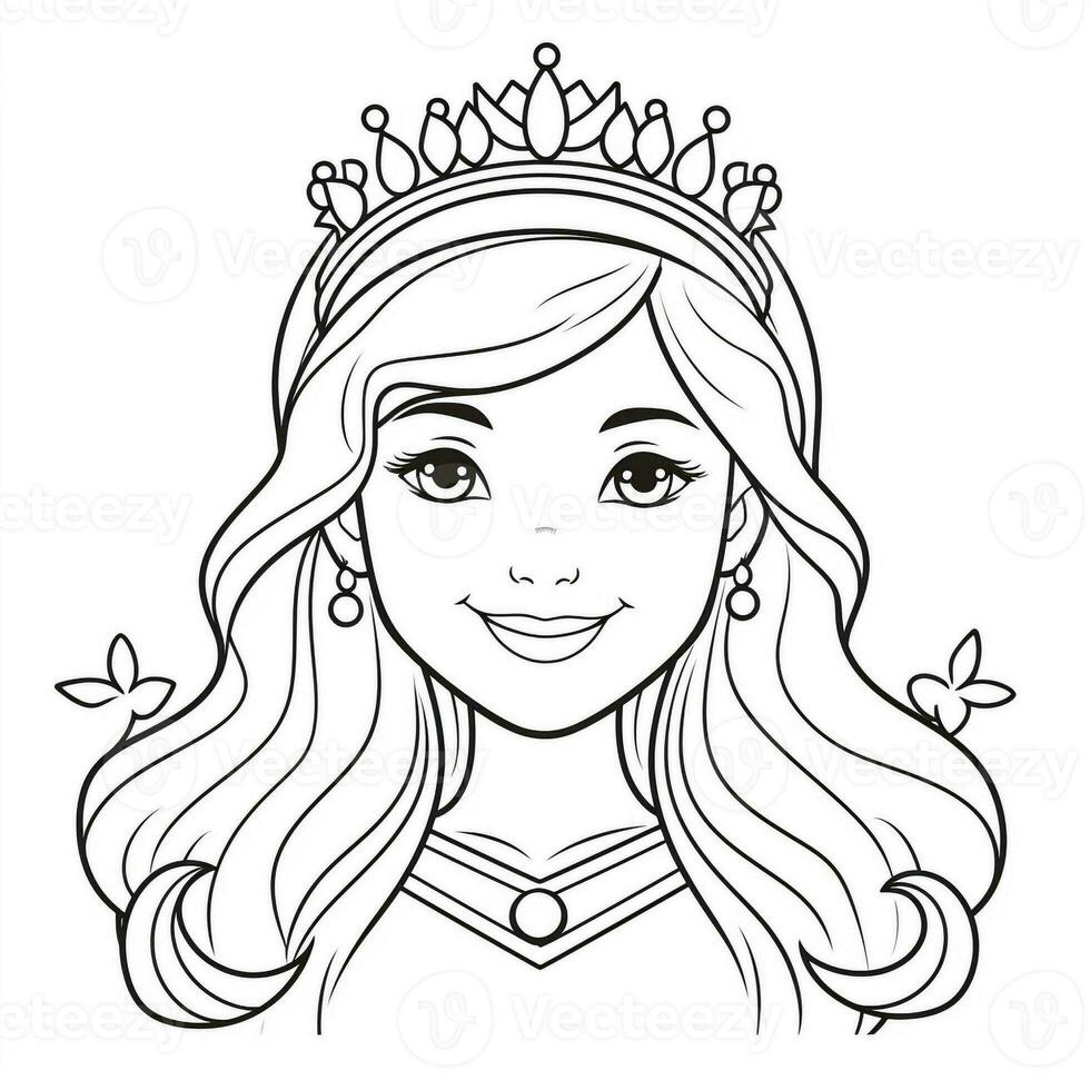 Princess Coloring Page photo