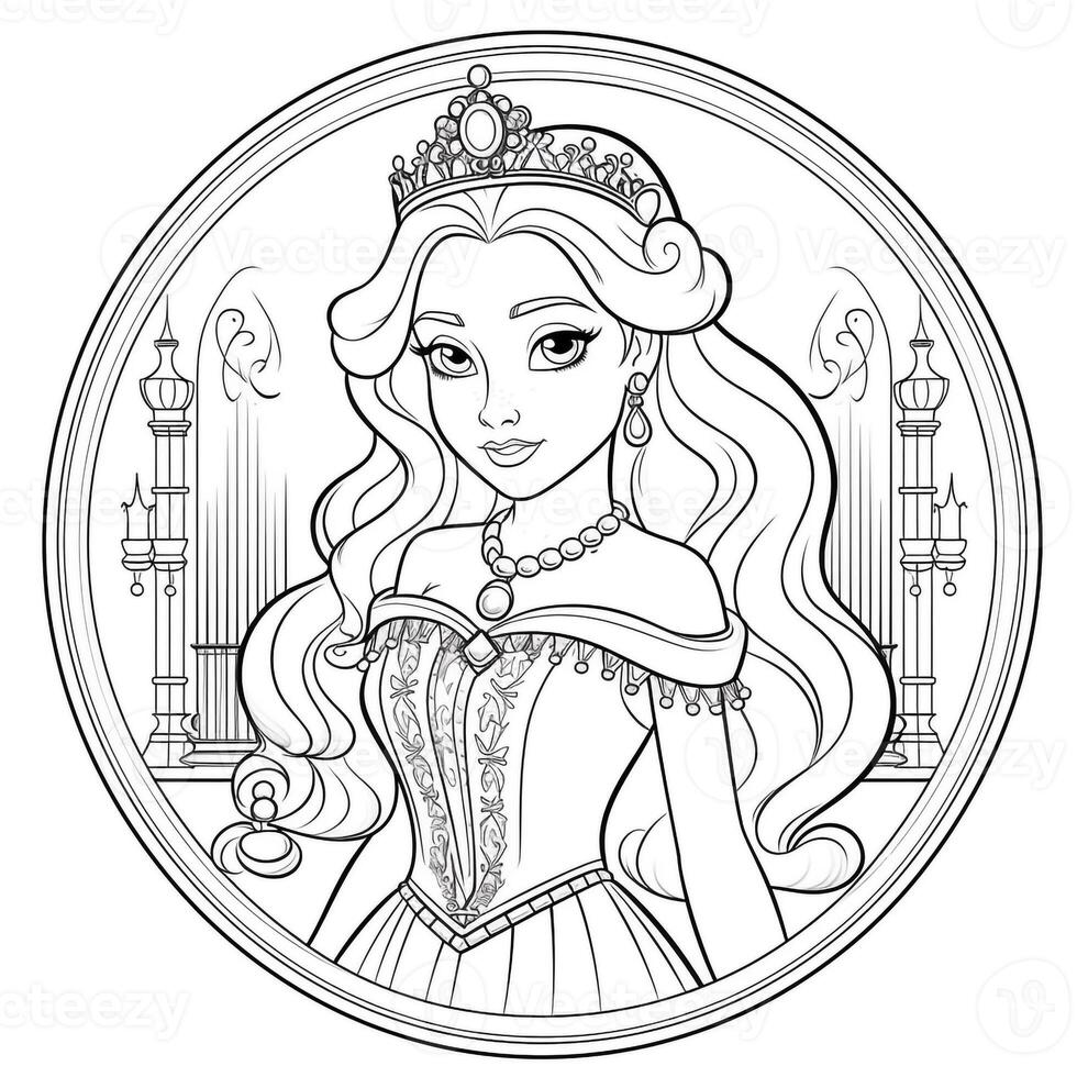 Princess Coloring Page photo