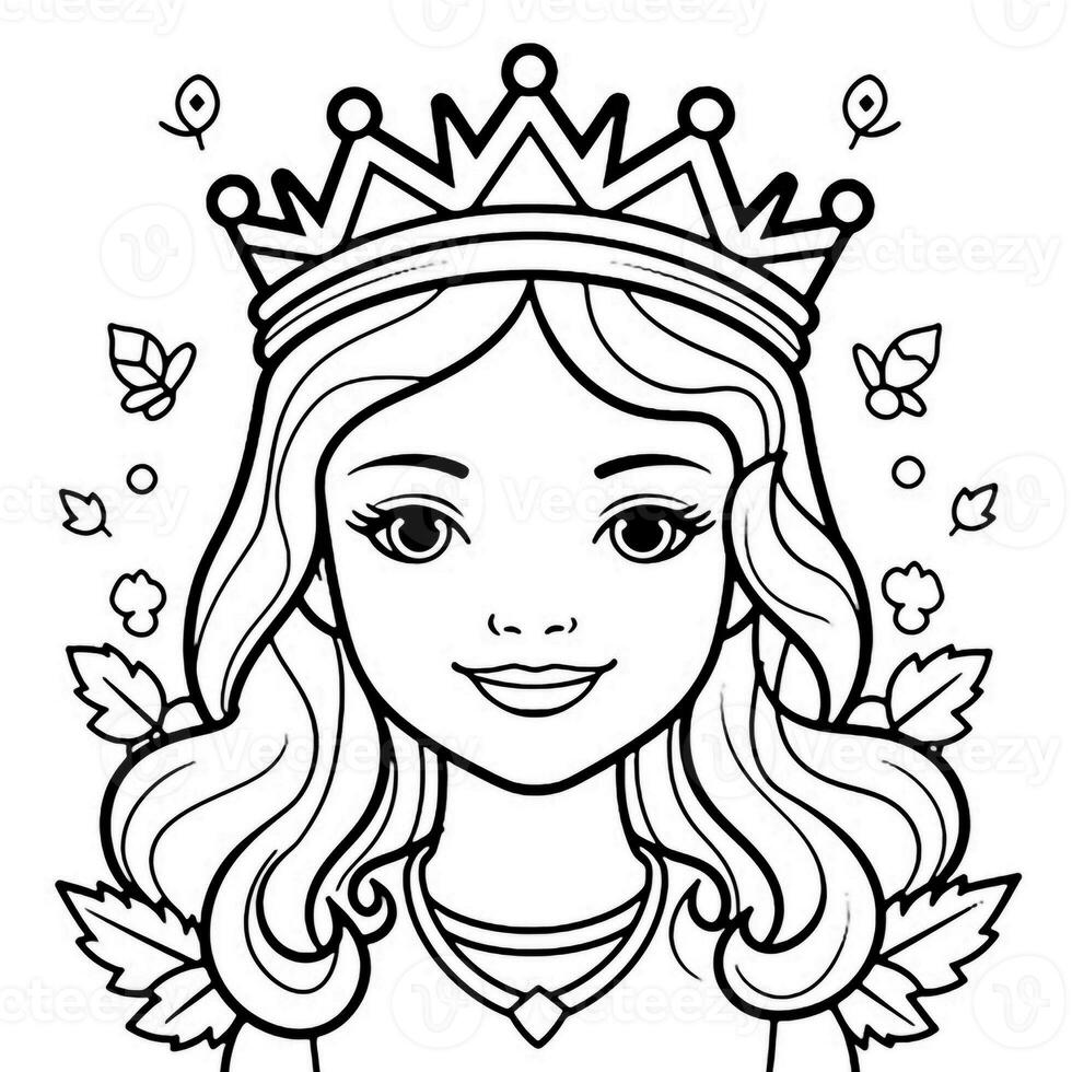 Princess Coloring Page photo