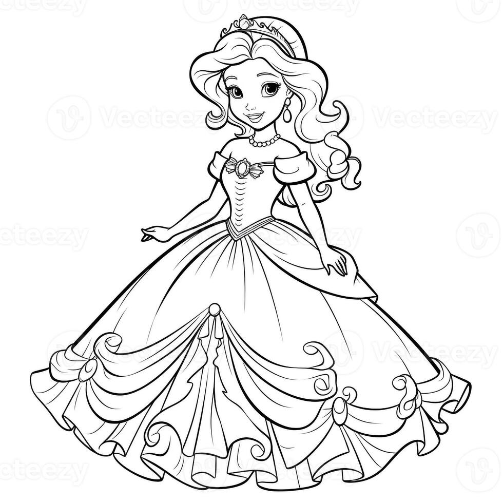 Princess Coloring Page photo