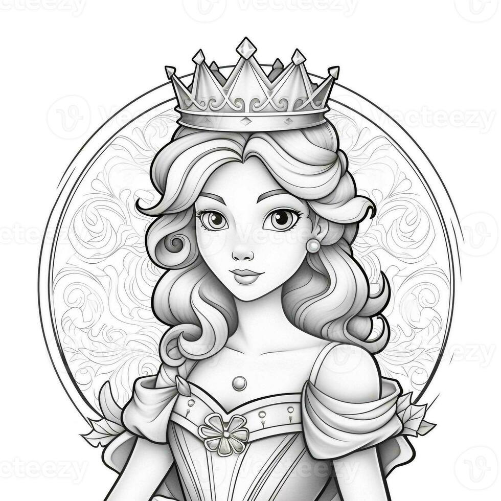 Princess Coloring Page photo