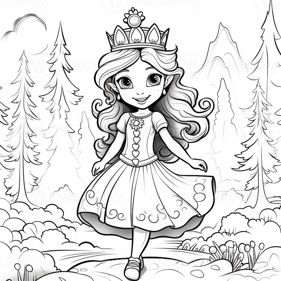 Princess Coloring Page photo