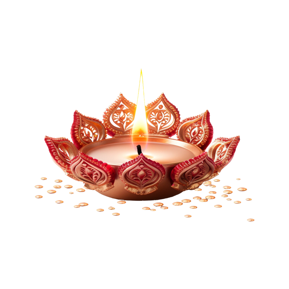 Diwali diya ai generato png