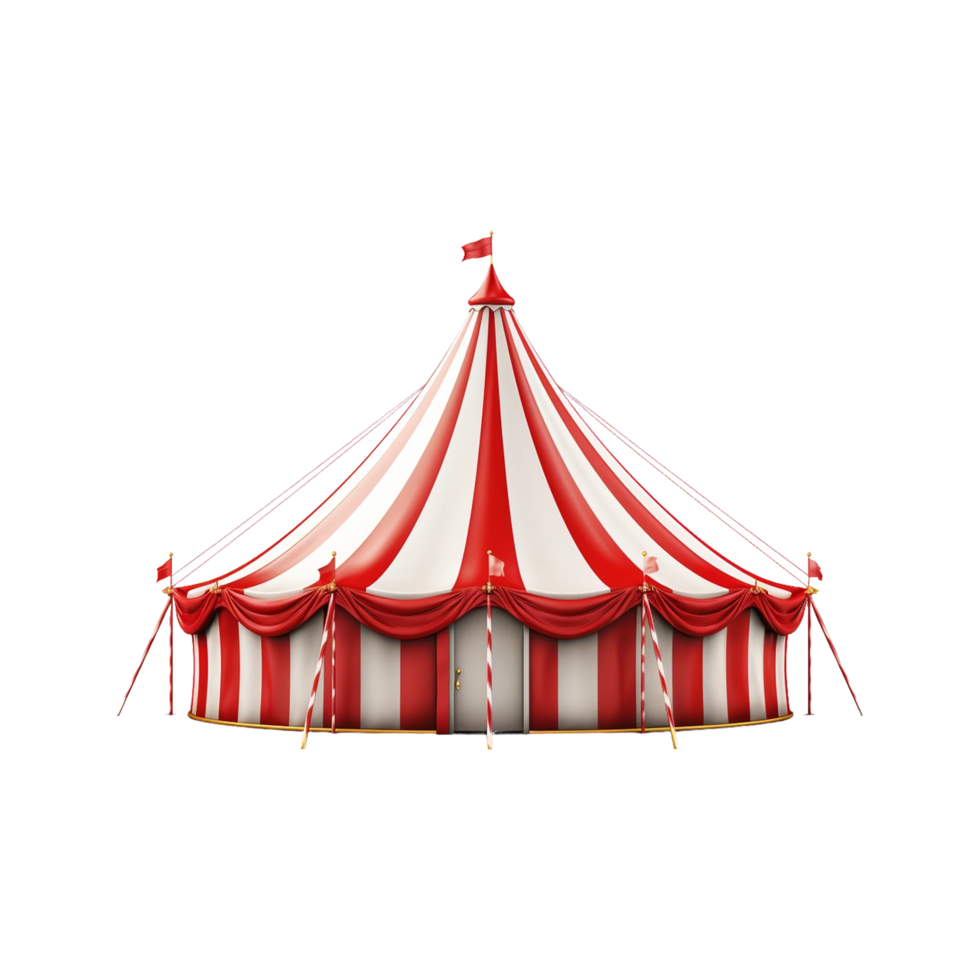 Zirkus groß oben Zelt ai generiert png