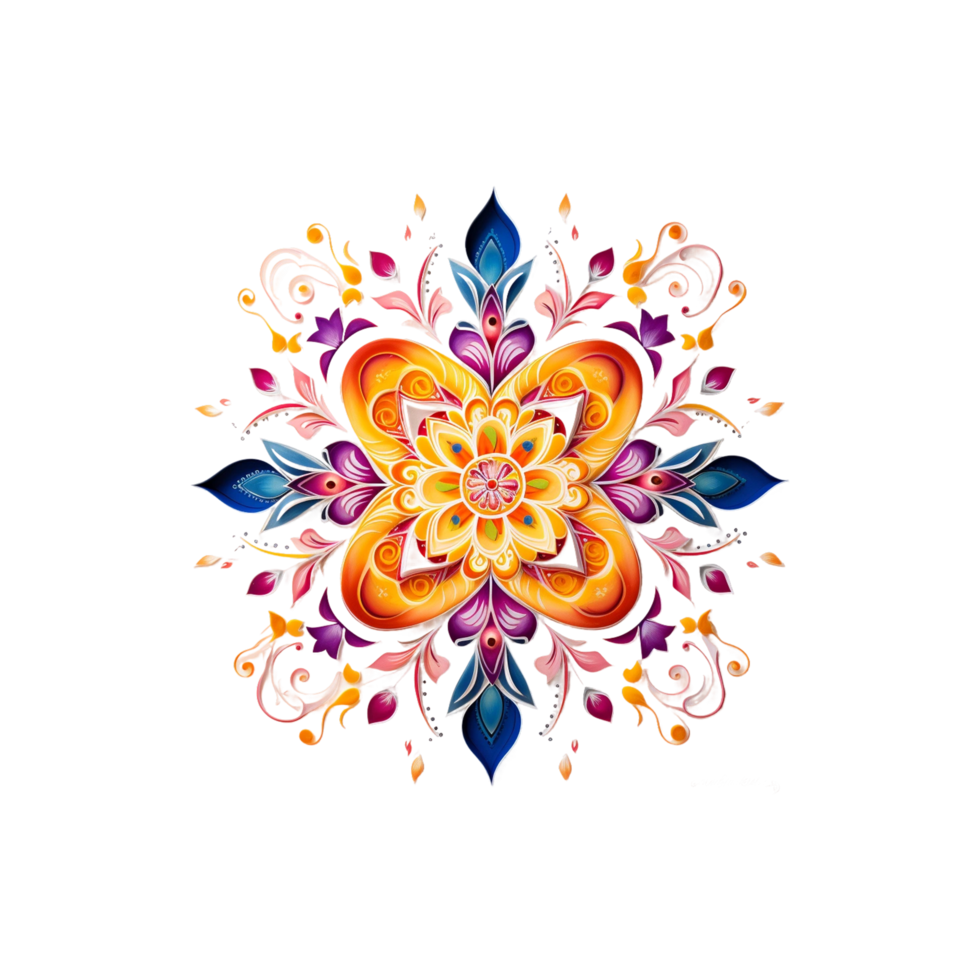 diwali rangoli ai généré png