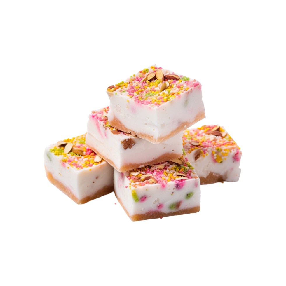 holi Barfi ai generiert png