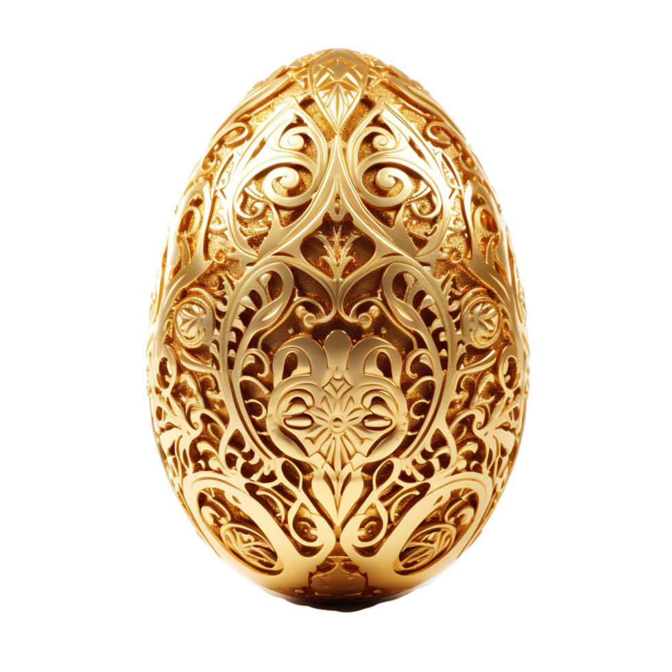 perfect golden egg ai generated png