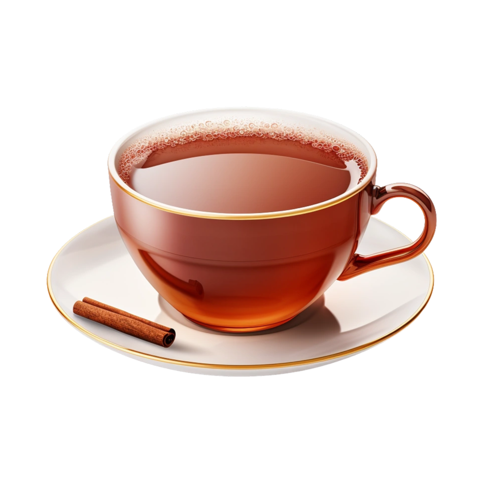 plato té taza ai generado png