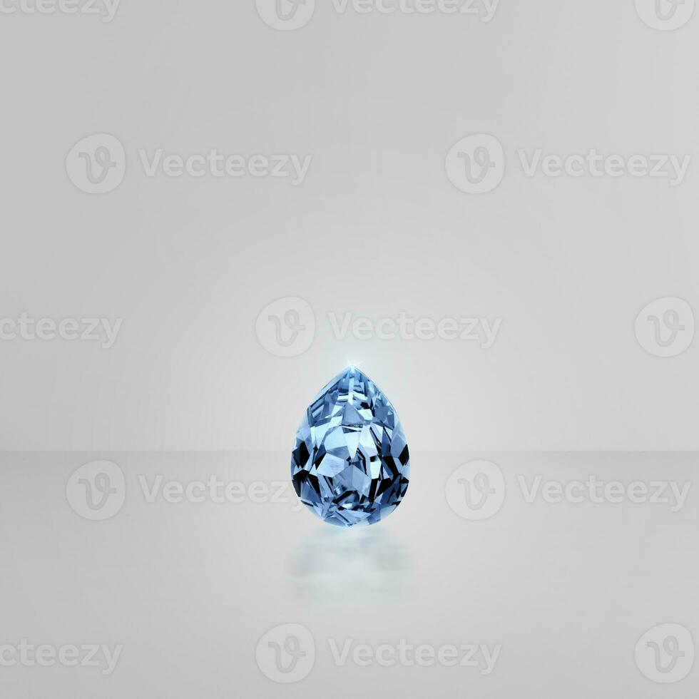 blue cut diamond, for design fashion jewellery photo