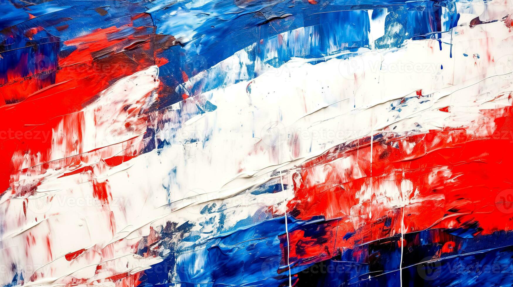 creative drawing in the colors of the French flag, made with Generative AI photo