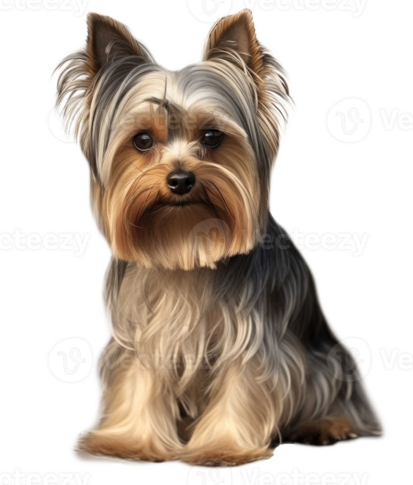 Yorkshire Terrier Hund isoliert png