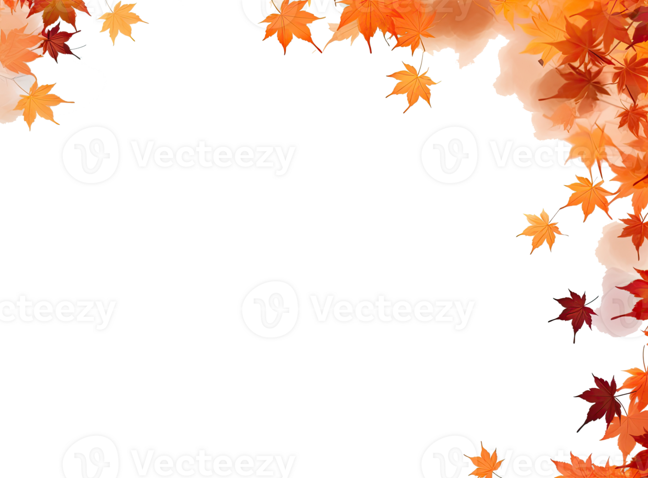 Autumn leaves isolated png