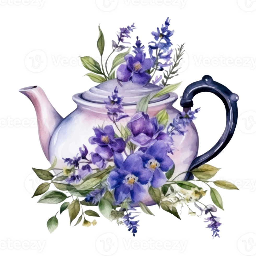Watercolor Teapot With Flowers Isolated 26847704 PNG Watercolor Teapot With Flowers Isolated 26847704 PNG