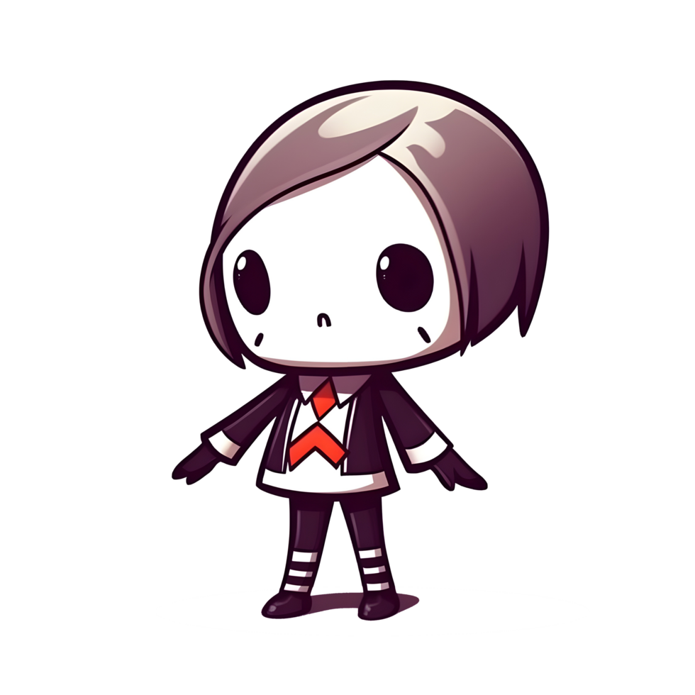 halloween cute cartoon character style generative AI. png