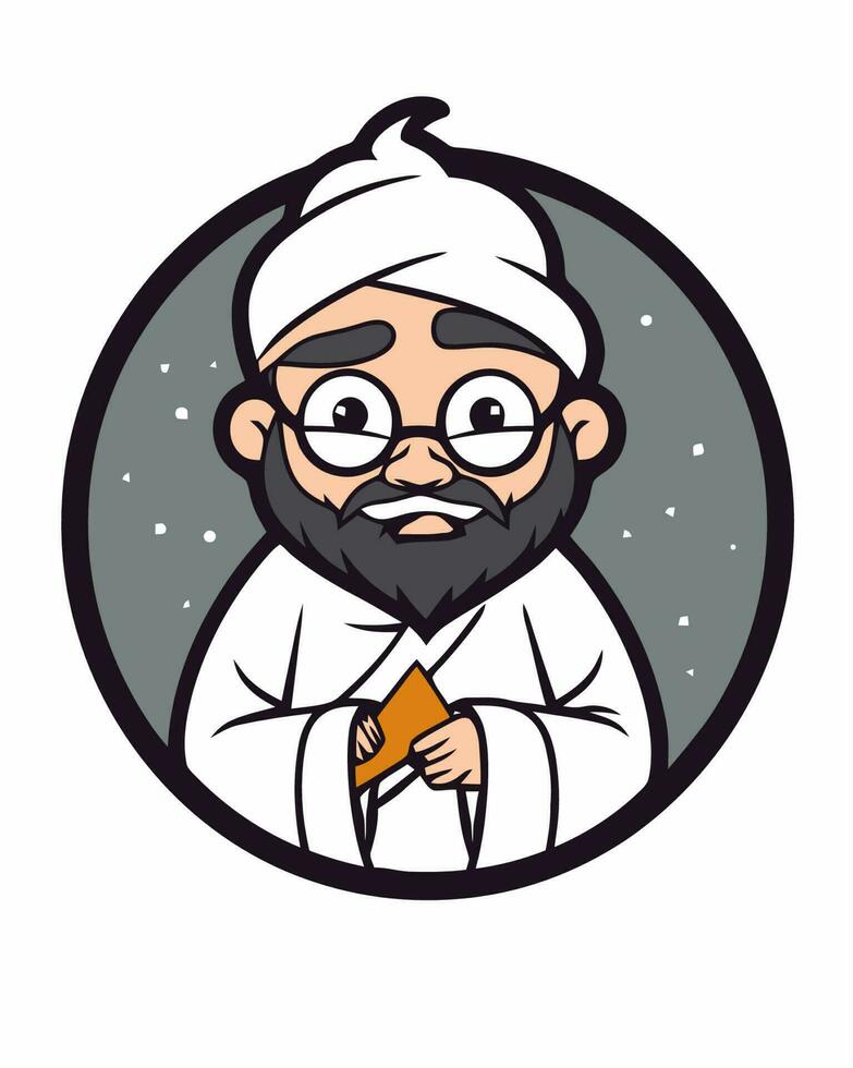 religious man logo vector