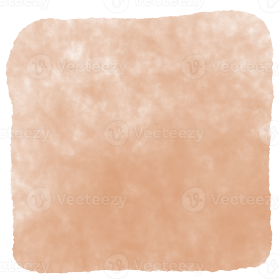 Watercolor square shape, hand painted png