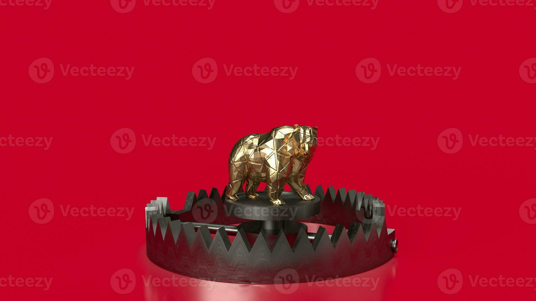 The Bear trap for Business concept 3d rendering photo