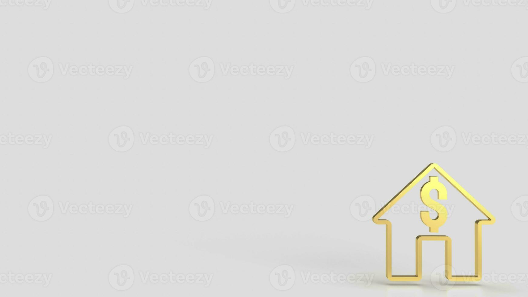 The home icon for property Business concept 3d rendering photo