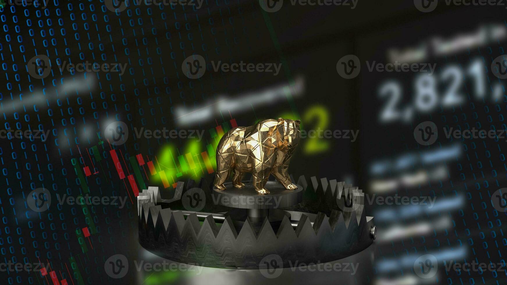 The Bear trap for Business concept 3d rendering photo