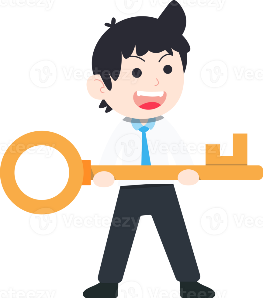 SD Business Man Isolated icons People Cartoon Character Flat illustration Png