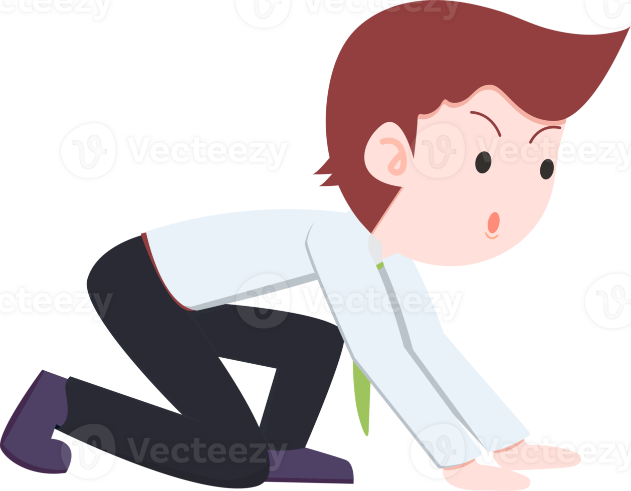 SD Business Man Isolated icons People Cartoon Character Flat illustration Png