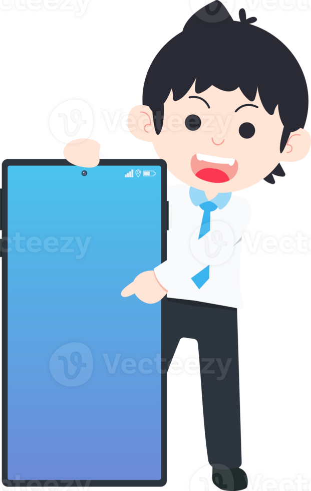 SD Business Man Isolated icons People Cartoon Character Flat illustration Png