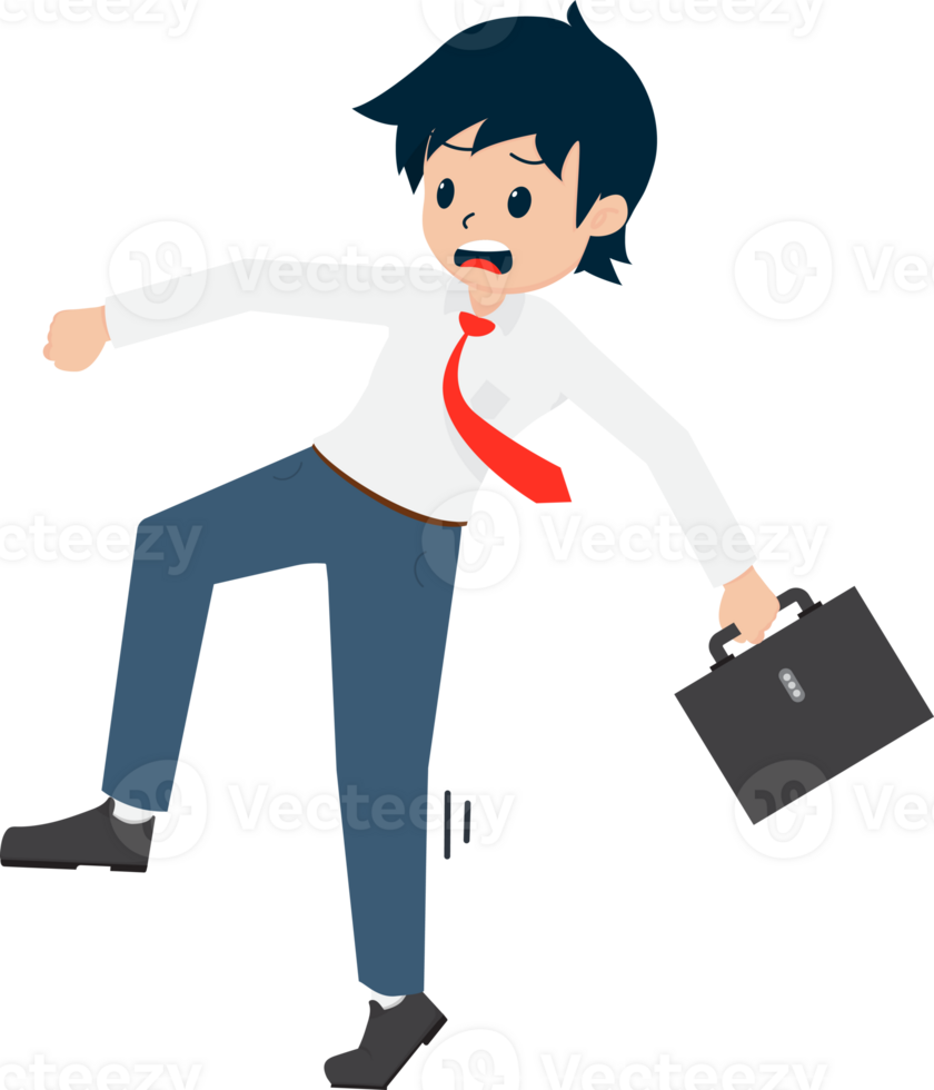 Salary Man Business Isolated Person People Cartoon Character Flat illustration Png