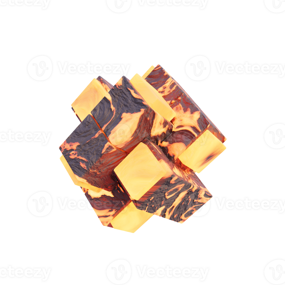 3d meteorite lava rock abstract shape png