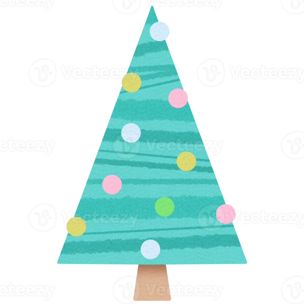 Cute minimal Christmas tree png