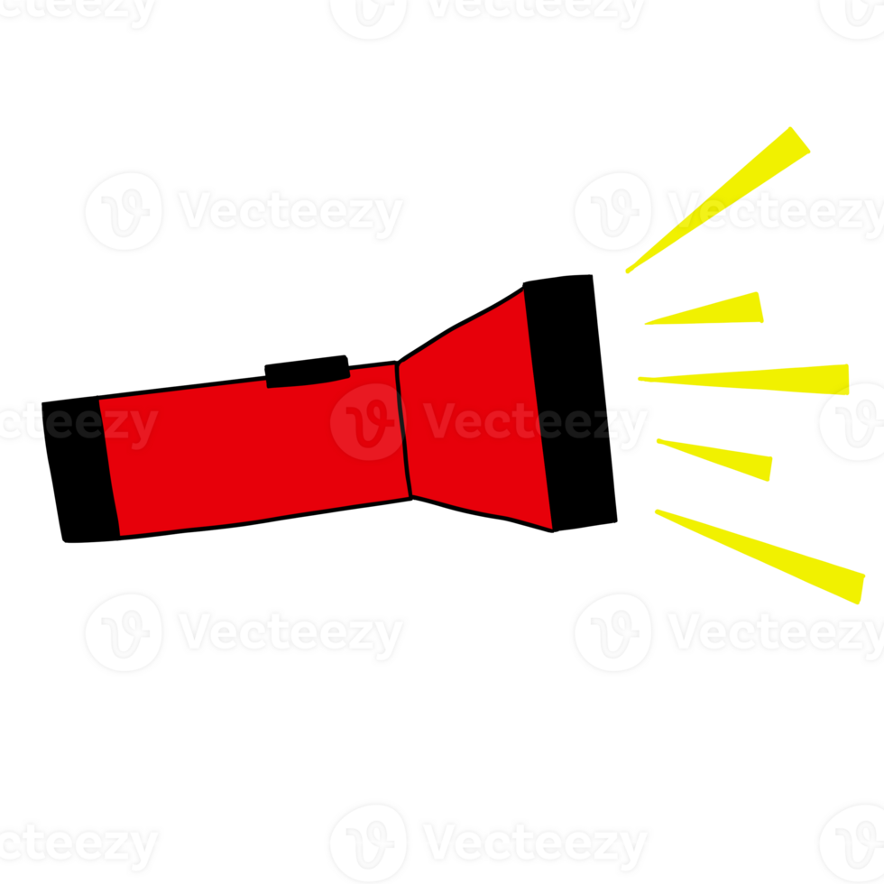 red flashlight tool png