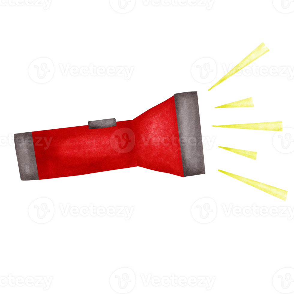 red flashlight tool png