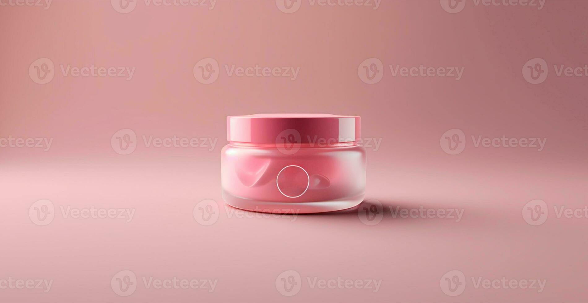 Cosmetic anti-aging cream jar set, advertisement for your product - AI generated image photo