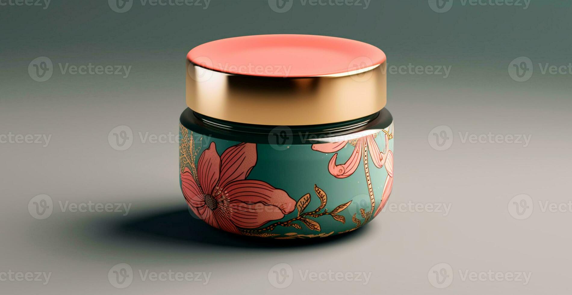 Cosmetic anti-aging cream jar set, advertisement for your product - AI generated image photo