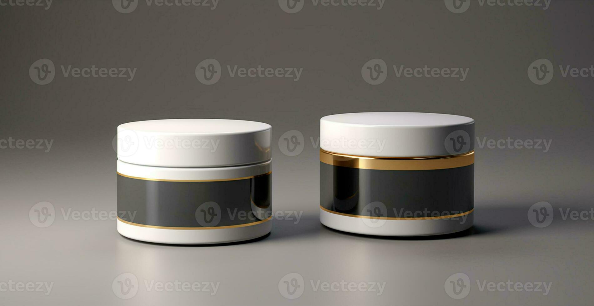 Cosmetic anti-aging cream jar set, advertisement for your product - AI generated image photo