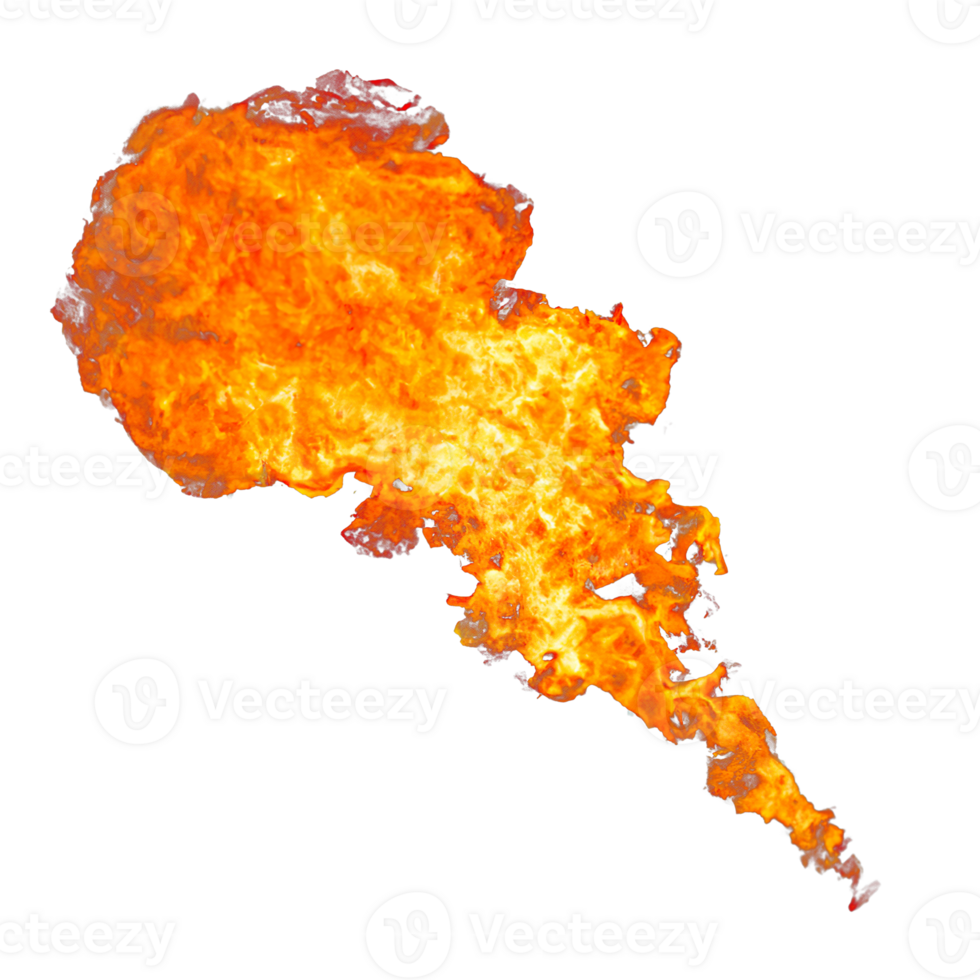 Meteorite or fireball. ball of fire. glowing magma sphere. large sphere of red energy. fantasy game spell icon. Generative AI. png